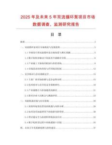 2025年及未來5年雙流循環(huán)泵項(xiàng)目市場數(shù)據(jù)調(diào)查、監(jiān)測研究報(bào)告