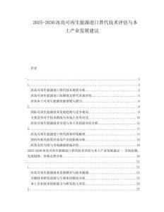 2025-2030冰島可再生能源進口替代技術(shù)評估與本土產(chǎn)業(yè)發(fā)展建議