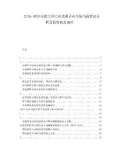 2025-2030安提瓜和巴布達(dá)酒店業(yè)市場(chǎng)當(dāng)前狀況分析及投資機(jī)會(huì)布局