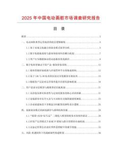 2025年中國電動畫舫市場調(diào)查研究報告