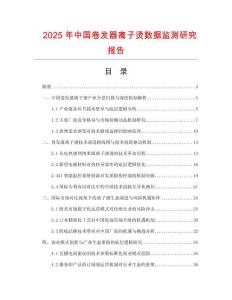 2025年中國卷發器離子燙數據監測研究報告