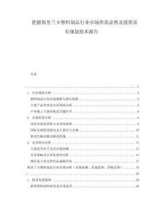 把握斯里蘭卡塑料制品行業(yè)市場(chǎng)供需必然及投資富有規(guī)劃技術(shù)報(bào)告