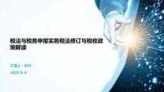 稅法與稅務申報實務稅法修訂與稅收政策解讀