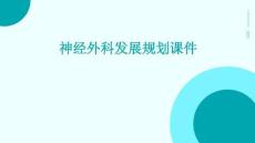 神经外科发展规划课件
