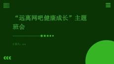 “遠(yuǎn)離網(wǎng)吧健康成長(zhǎng)”主題班會(huì)