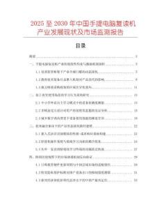 2025至2030年中國手提電腦復(fù)讀機產(chǎn)業(yè)發(fā)展現(xiàn)狀及市場監(jiān)測報告