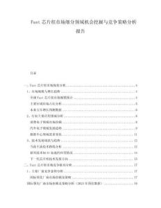 Fast芯片组市场细分领域机会挖掘与竞争策略分析报告