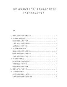 2025-2030挪威電力產業(yè)行業(yè)市場現(xiàn)狀產業(yè)鏈分析及投資評價布局研究報告
