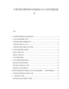 中國(guó)浮船升降機(jī)海外市場(chǎng)拓展與本土化經(jīng)營(yíng)建議報(bào)告
