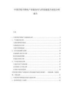 中國(guó)浮船升降機(jī)產(chǎn)業(yè)鏈協(xié)同與價(jià)值鏈提升深度分析報(bào)告