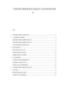 中國(guó)浮船升降機(jī)國(guó)內(nèi)外市場(chǎng)對(duì)比與競(jìng)爭(zhēng)壁壘研究報(bào)告