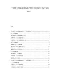 中国算力基础设施东数西算工程区域协同效应分析报告