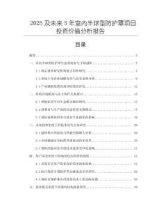 2025及未來5年室內(nèi)半球型防護(hù)罩項目投資價值分析報告