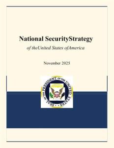 美國國家安全戰略（2025年）National Security Strategy of the United States of America