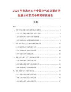 2025年及未來(lái)5年中國(guó)空氣自衛(wèi)器市場(chǎng)數(shù)據(jù)分析及競(jìng)爭(zhēng)策略研究報(bào)告