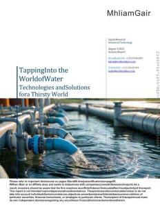 【William Blair】創新水技術改變投資格局