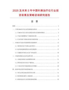 2025及未來5年中國針麻治療儀行業(yè)投資前景及策略咨詢研究報(bào)告