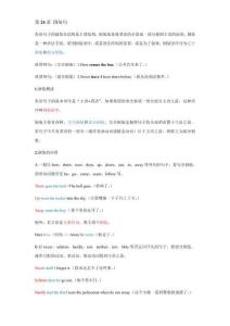 初中英語語法講義  第24講 倒裝句（學生版）