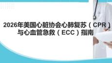 2026年美國心臟協(xié)會心肺復(fù)蘇（CPR）與心血管急救（ECC）指南