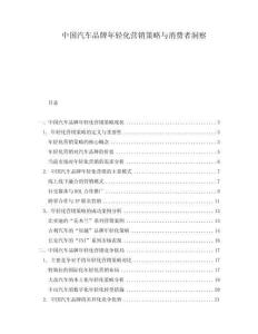 中國汽車品牌年輕化營銷策略與消費者洞察