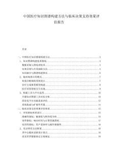 中国医疗知识图谱构建方法与临床决策支持效果评估报告
