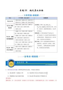 十年（2016-2025）高考化學真題分類匯編（全國通用）專題08 鈉及其化合物（解析版）