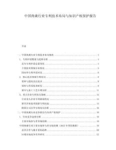 中国肉禽行业专利技术布局与知识产权保护报告