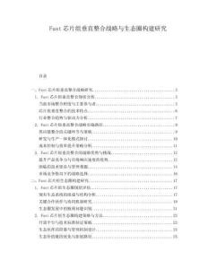 Fast芯片組垂直整合戰(zhàn)略與生態(tài)圈構(gòu)建研究