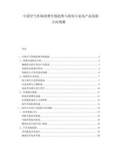 中国空气炸锅消费升级趋势与厨房小家电产品创新方向预测