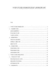 中國(guó)汽車改裝市場(chǎng)規(guī)范化發(fā)展與消費(fèi)趨勢(shì)分析