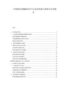 中國難治性癲癇診療中心技術(shù)發(fā)展與投資可行性報(bào)告