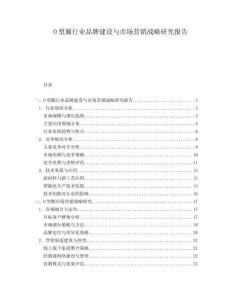 O型圈行業(yè)品牌建設(shè)與市場營銷戰(zhàn)略研究報告