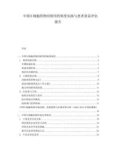 中国B细胞药物同情用药制度实践与患者获益评估报告