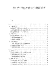 2025-2030大型選煤設(shè)備國產(chǎn)化替代進(jìn)程分析