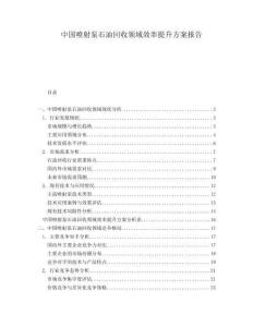 中國噴射泵石油回收領(lǐng)域效率提升方案報(bào)告