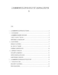 云南涮涮辣特色品種商業(yè)化開發(fā)與地理標(biāo)志保護(hù)報(bào)告