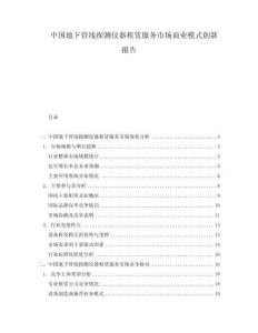 中國(guó)地下管線探測(cè)儀器租賃服務(wù)市場(chǎng)商業(yè)模式創(chuàng)新報(bào)告