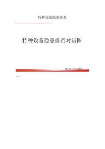 特種設(shè)備隱患排查