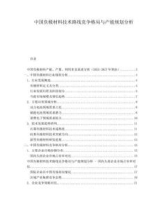 中國負極材料技術路線競爭格局與產能規劃分析