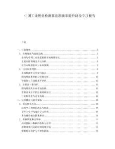 中國(guó)工業(yè)視覺(jué)檢測(cè)算法準(zhǔn)確率提升路徑專(zhuān)項(xiàng)報(bào)告