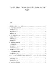 2025東非移動互聯(lián)網(wǎng)普及率與數(shù)字內(nèi)容消費特征研究報告