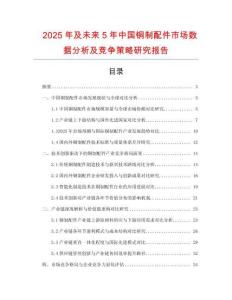 2025年及未來5年中國銅制配件市場數據分析及競爭策略研究報告