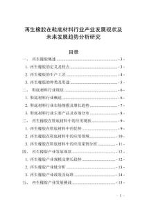 再生橡膠在鞋底材料行業(yè)產(chǎn)業(yè)發(fā)展現(xiàn)狀及未來(lái)發(fā)展趨勢(shì)分析研究
