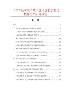 2025及未來5年中國點子骰子市場數(shù)據(jù)分析研究報告