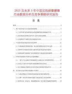2025及未來5年中國加熱按摩腰靠市場數(shù)據(jù)分析及競爭策略研究報告