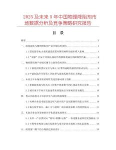 2025及未來5年中國物理降阻劑市場數(shù)據(jù)分析及競爭策略研究報(bào)告