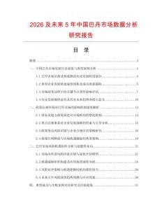 2026及未來5年中國巴丹市場數(shù)據(jù)分析研究報告