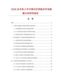 2025及未來5年中國閃燈鑰匙扣市場(chǎng)數(shù)據(jù)分析研究報(bào)告