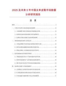 2025及未來5年中國女單皮鞋市場數據分析研究報告
