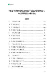 海邊沖浪板定制店行業產業發展現狀及未來發展趨勢分析研究